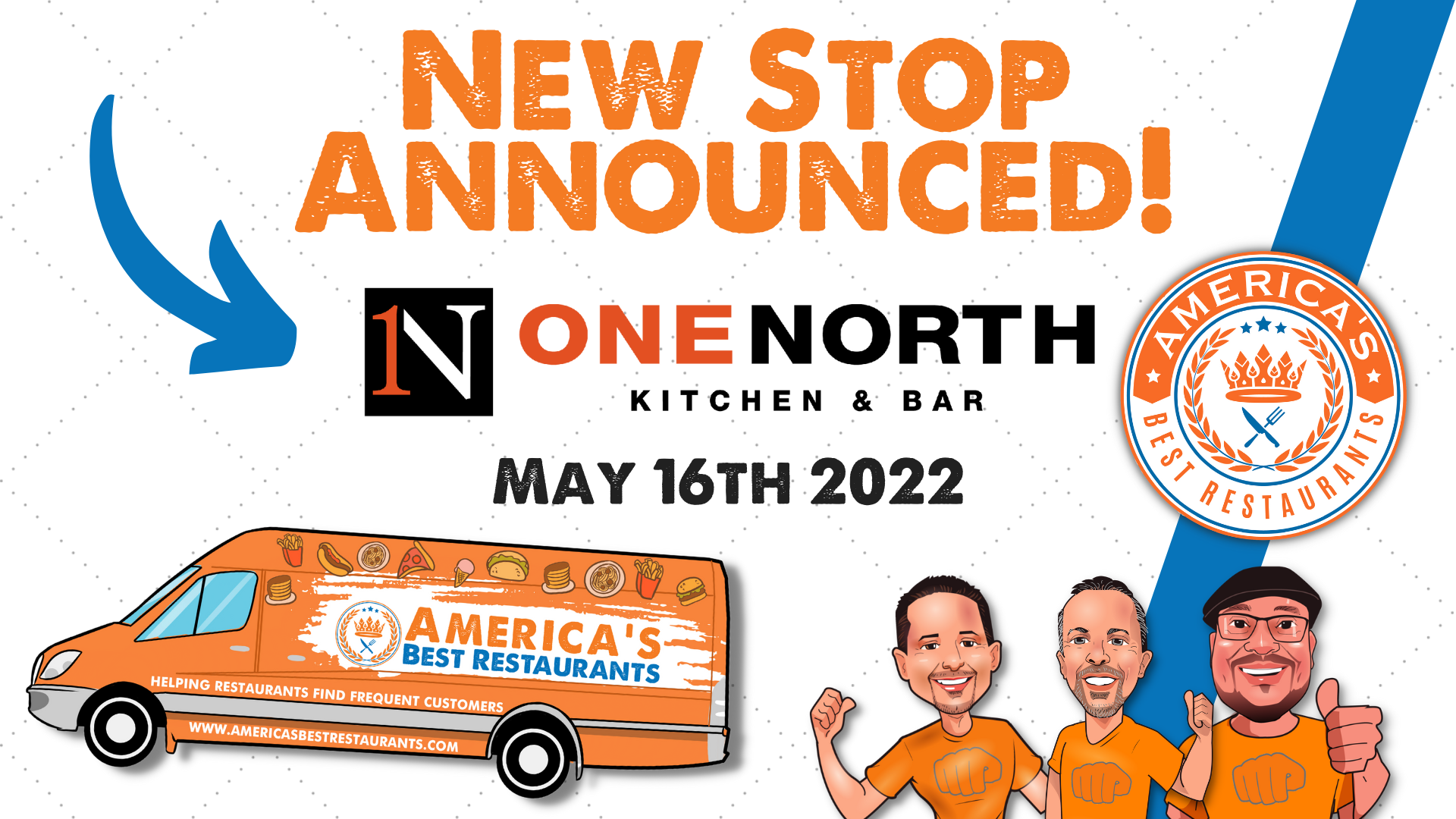 America's Best Restaurants scheduled to visit One North Kitchen